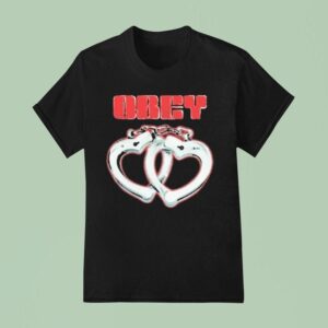 Obey Cuffs Hearts T Shirt