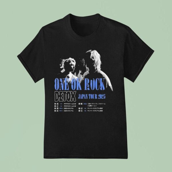 One Ok Rock Detox Japan Tour Dates Photo T Shirt