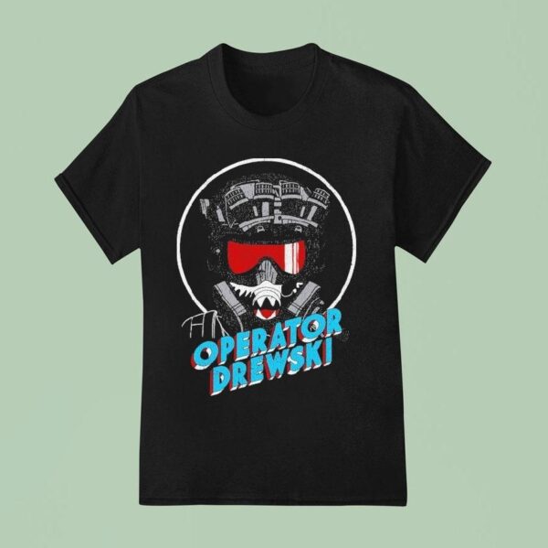 Operator Drewski Cartoon T Shirt