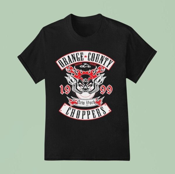 Orange County Choppers Pipes And Flames New York T Shirt