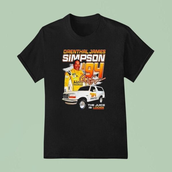 Orenthal James Simpson Oj The Juice Racing T Shirt