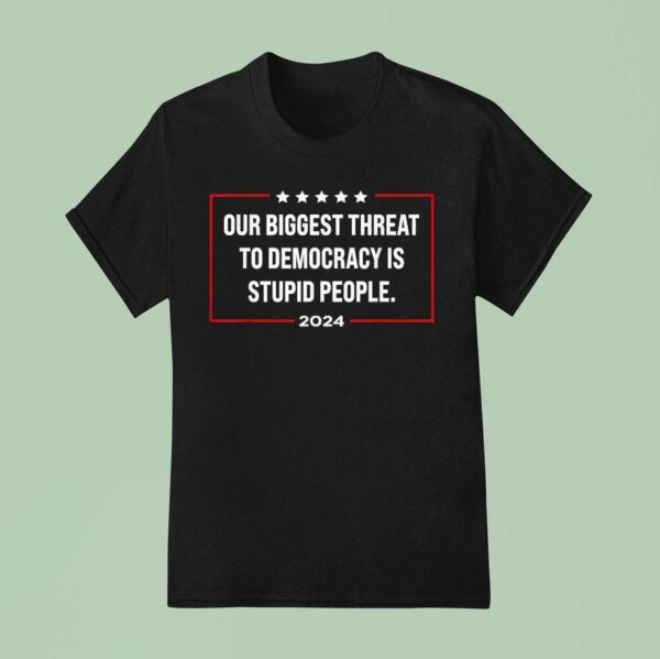 Our Biggest Threat To Democracy Is Stupid People T Shirt