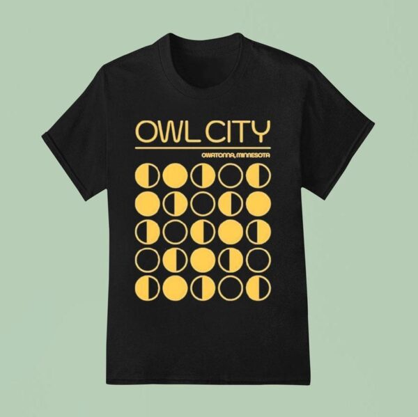 Owl City Owatonna Minnesota Moon Phase T Shirt