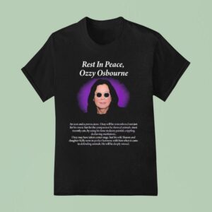 Ozzy Osbourne Black Sabbath Rest In Peace Prince Of Darkness An Icon And A Provocateur T Shirt