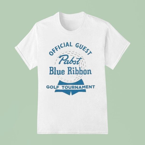 Pabst Blue Ribbon Golf Tournament Guest Brass Tacks T Shirt