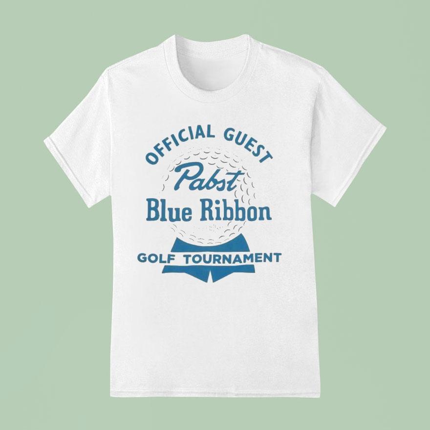 Pabst Blue Ribbon Golf Tournament Guest Brass Tacks T Shirt