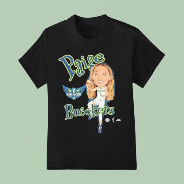 Paige Bueckers Dallas Wings Playa Society Sketch T Shirt