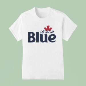 Pamela Anderson Labatt Blue Maple Leaf T Shirt