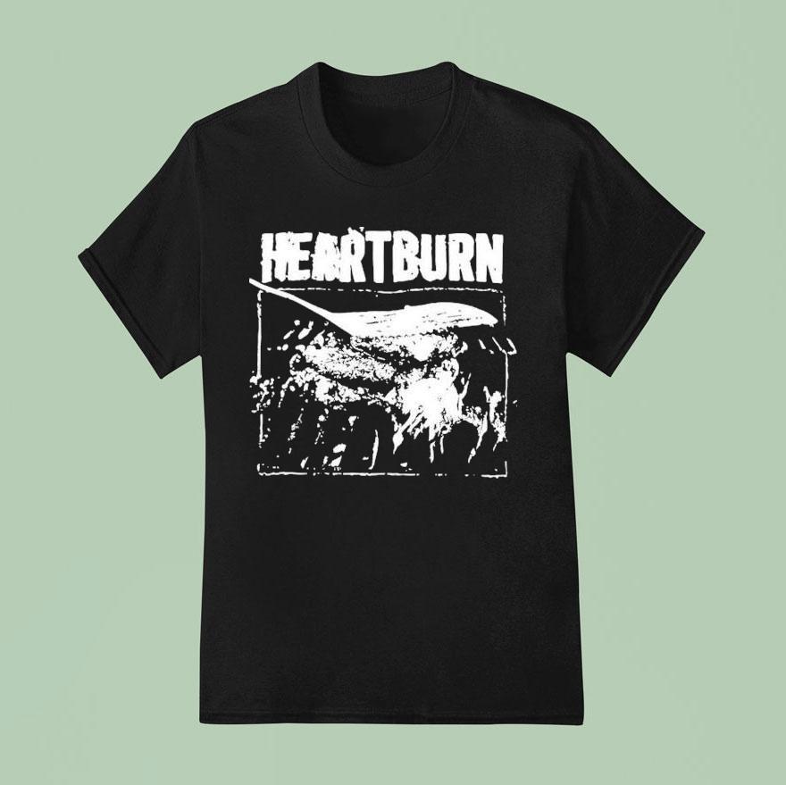 Papa Meat Wearing Heartburn T Shirt