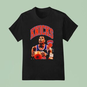 Patrick Ewing New York Knicks Basketball Signature T Shirt