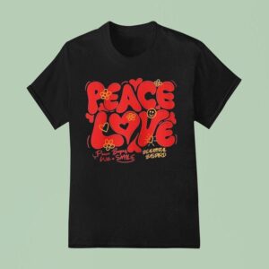 Peace And Love Peace Begins With A Smile Beautiful Bastard T Shirt