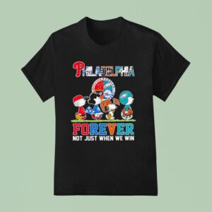 Peanuts Philadelphia Sport Teams Logo Forever Not Just When We Win T Shirt