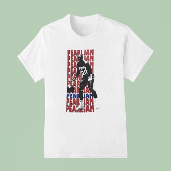 Pearl Jam Julius Erving New York Nets Basketball Vintage T Shirt