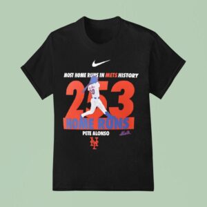 Pete Alonso New York Mets Most Home Runs In Mets History Home Runs T Shirt
