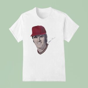 Pete Rose Cincinnati Reds Baseball Signature T Shirt