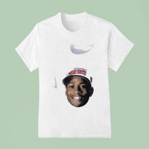 Philadelphia Ers Allen Iverson Portrait Vintage Signature T Shirt