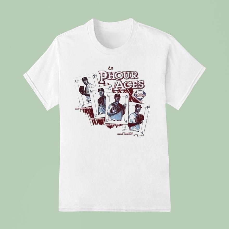 Philadelphia Phillies Phour Aces Cards T Shirt