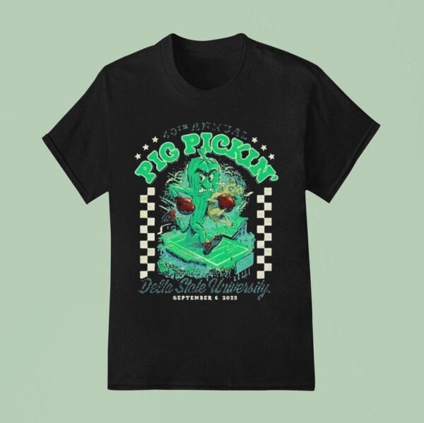 Pig Pickin Th Annual Delta State University September T Shirt