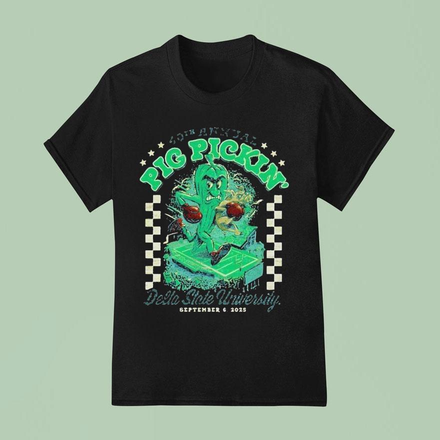 Pig Pickin Th Annual Delta State University September T Shirt
