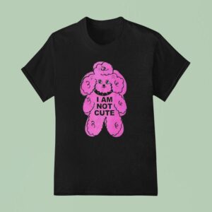 Pink Dog I Am Not Cute T Shirt