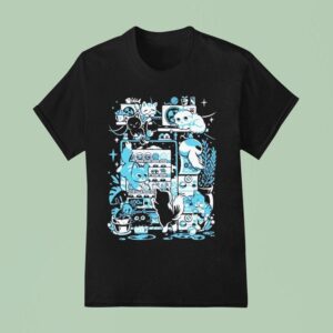 Pixel Eye Bat Cats Cozy Corner T Shirt