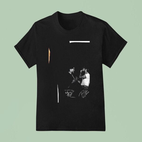 Post Malone And Jelly Roll The Big Ass World Tour Handshake Dates Signatures T Shirt