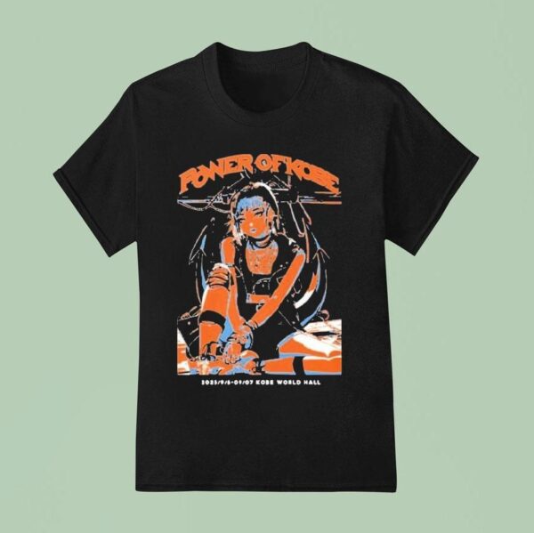 Power Of Kobe Event Dates With Anime Manga Character Style Punk Rock T Shirt