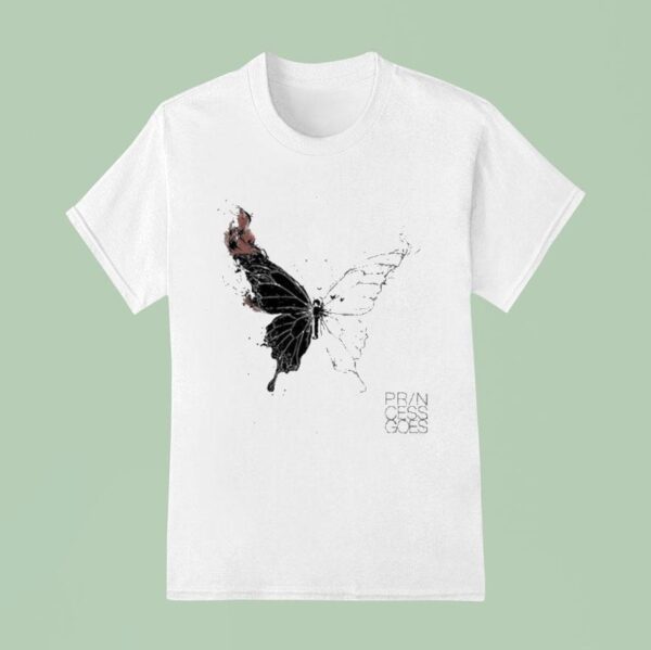 Princess Goes Butterfly Diagram T Shirt
