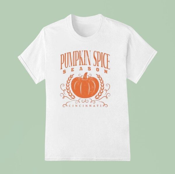 Pumpkin Spice Season Cincinnati Halloween T Shirt