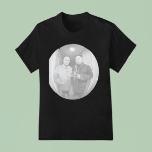 Putin Kim Jong Un Knock At The Door Spy Hole Picture T Shirt