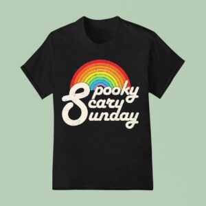 Rainbow Spooky Scary Sunday T Shirt