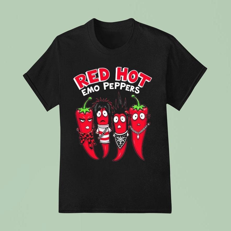 Red Hot Emo Peppers T Shirt