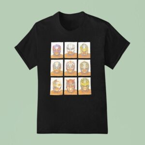 Rey Mysterio The Rock Stone Cold Kane The Undertaker Face Mask T Shirt