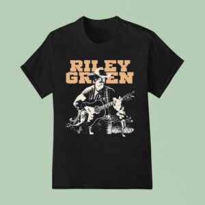 Riley Green Collage Photo Guitar T Shirt