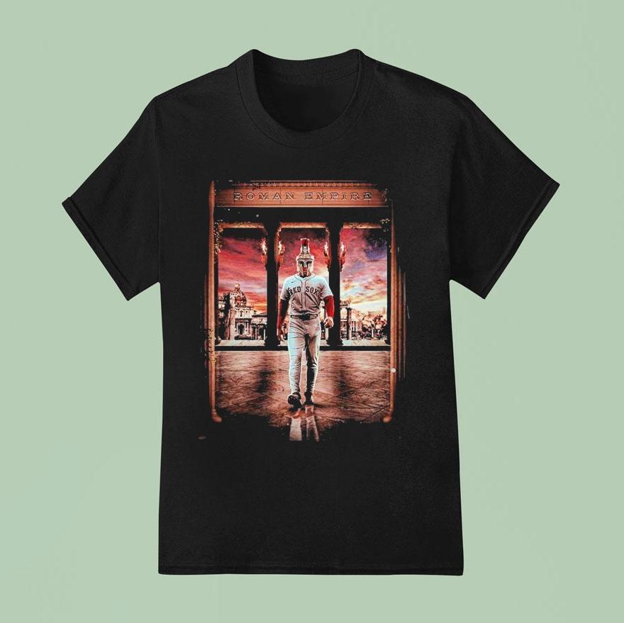  Roman Anthony Boston Red Sox At Yankee Stadium  First Career Game Home Run Roman Empire T Shirt