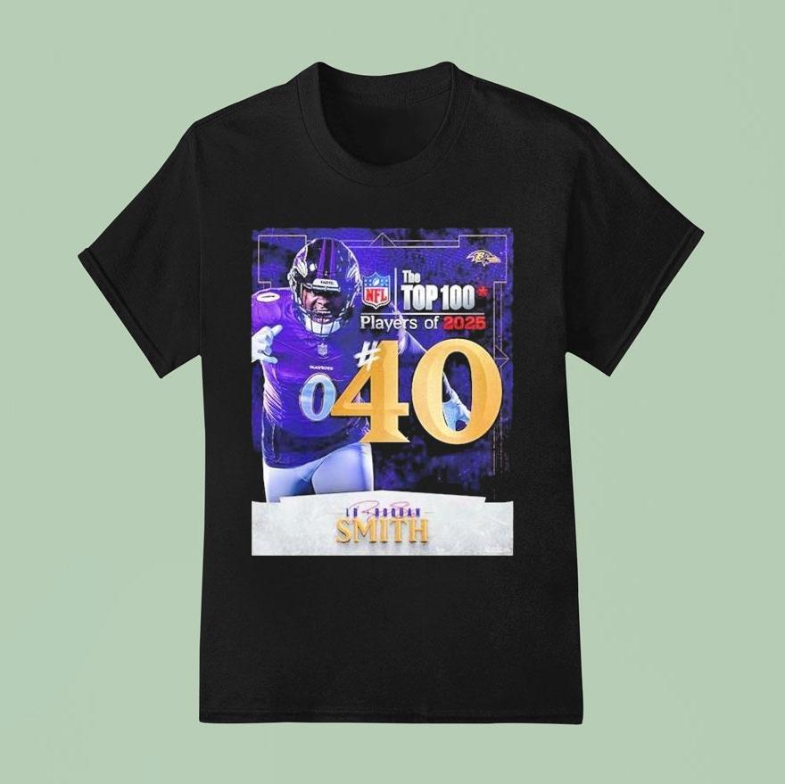 Roquan Smith Nfl Top Players Number Baltimore Ravens Linebacker American Football T Shirt
