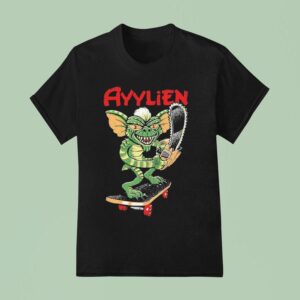 Rubberhose Skateboarding Gremlin Ayylien T Shirt