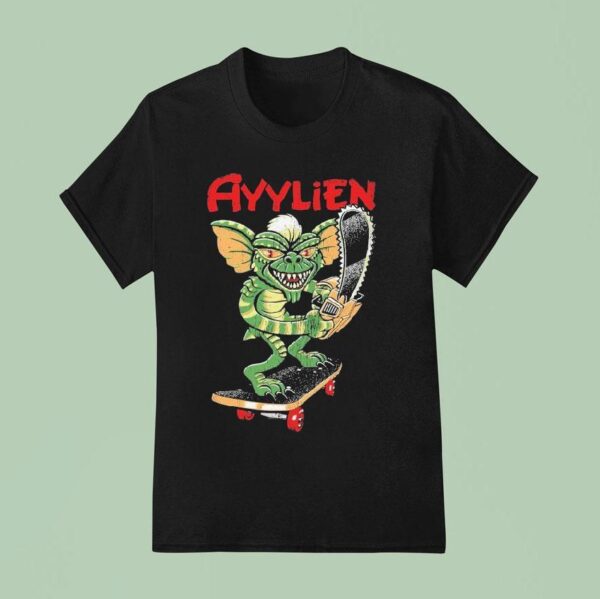 Rubberhose Skateboarding Gremlin Ayylien T Shirt