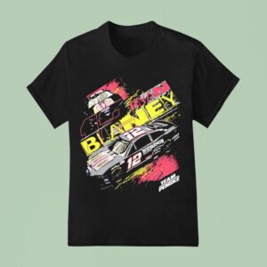 Ryan Blaney No Ford Mustang Dark Horse For Team Penske T Shirt