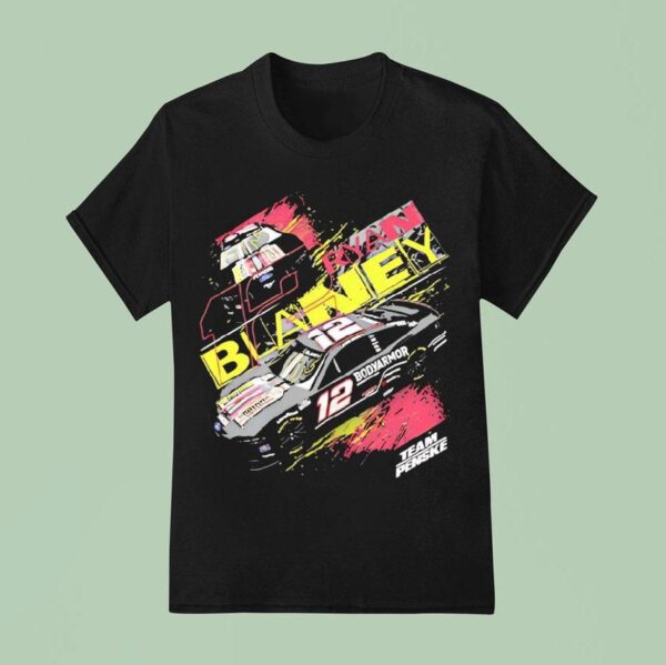 Ryan Blaney No Ford Mustang Dark Horse For Team Penske T Shirt