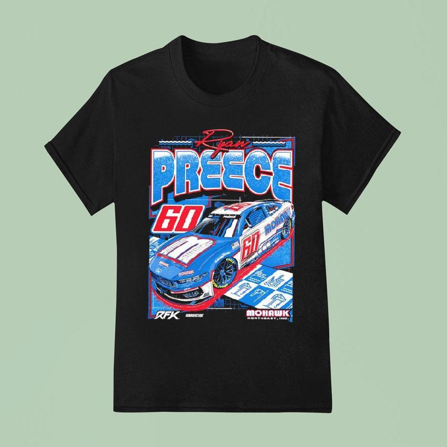 Ryan Preece No Ford Mustang Dark Horse For Rfk Racing T Shirt