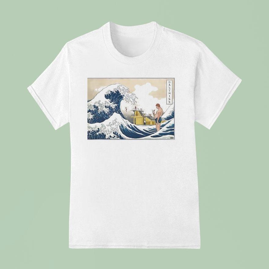 Salthill Wave Style The Great Wave Off Kanagawa Parody T Shirt