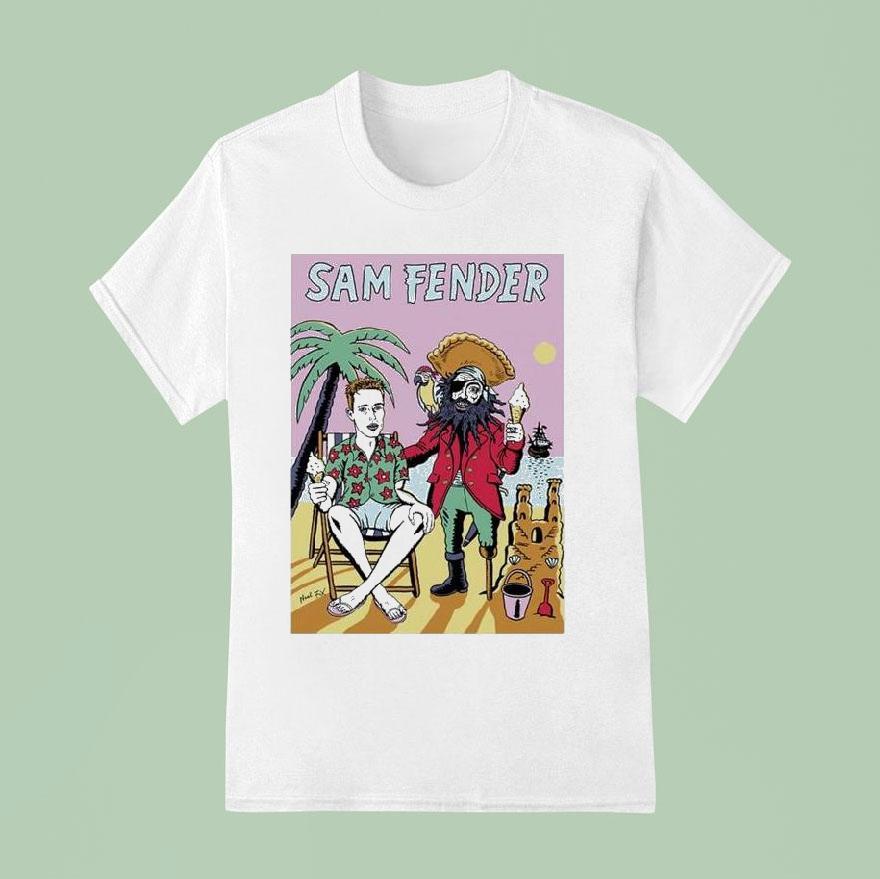 Sam Fender Beach Pirate T Shirt