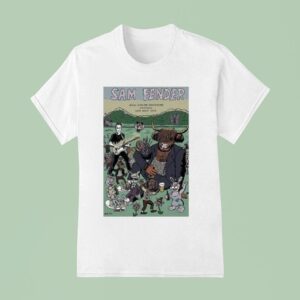 Sam Fender Edinburgh August Royal Highland Centre Showground Buffalo Bison Guitar T Shirt