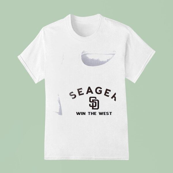 San Diego Padres X Seager Win The West Silhouette T Shirt