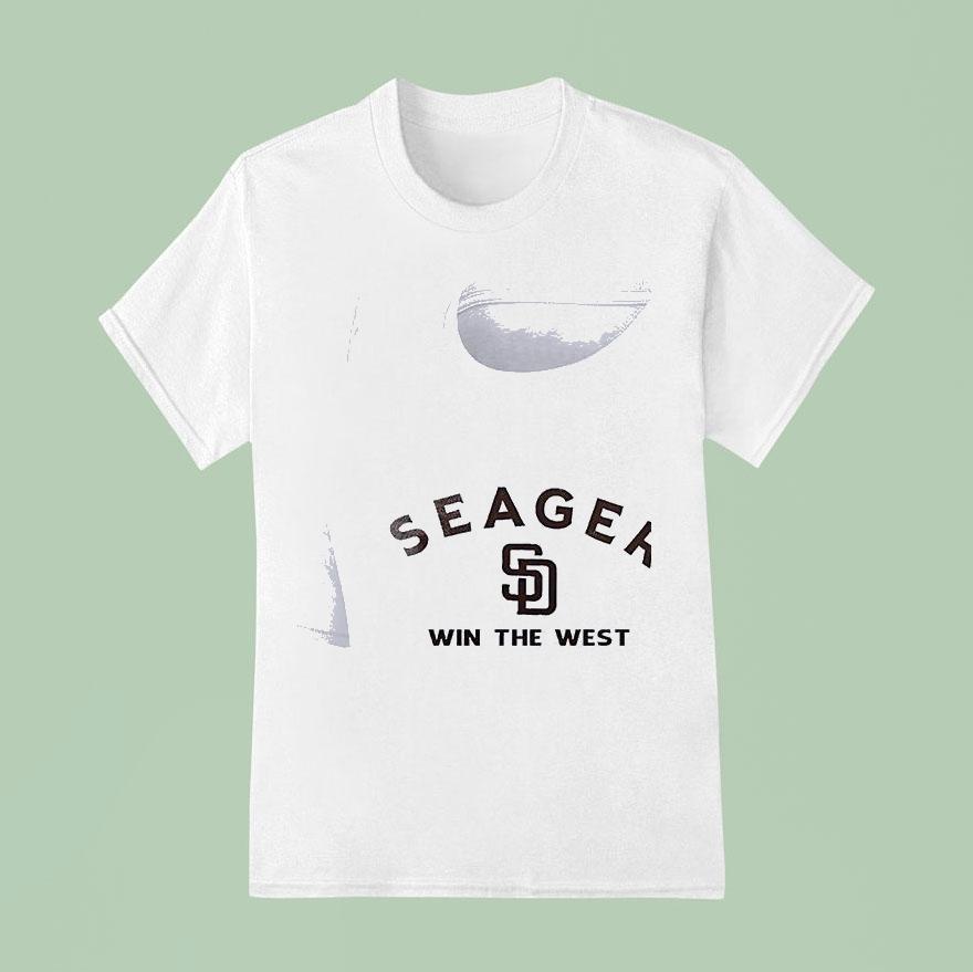 San Diego Padres X Seager Win The West Silhouette T Shirt