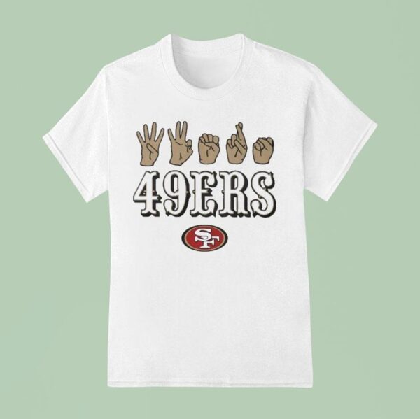 San Francisco Ers Scarlet Love Sign X Asl Hands T Shirt
