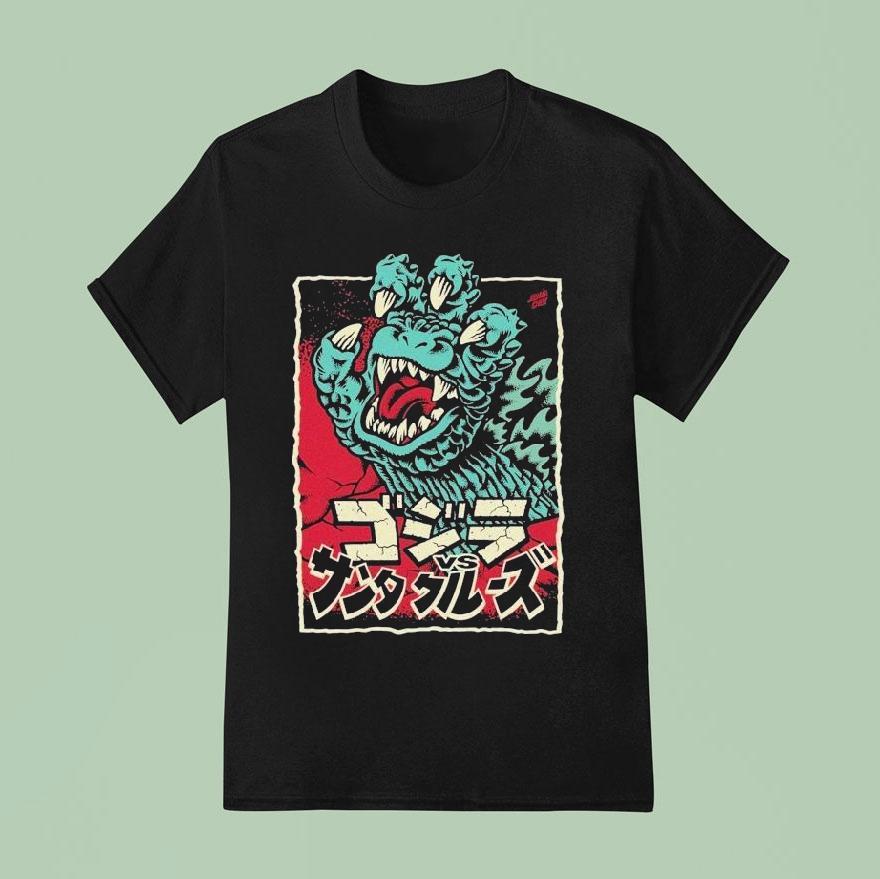 Santa Cruz Godzilla Hand T Shirt