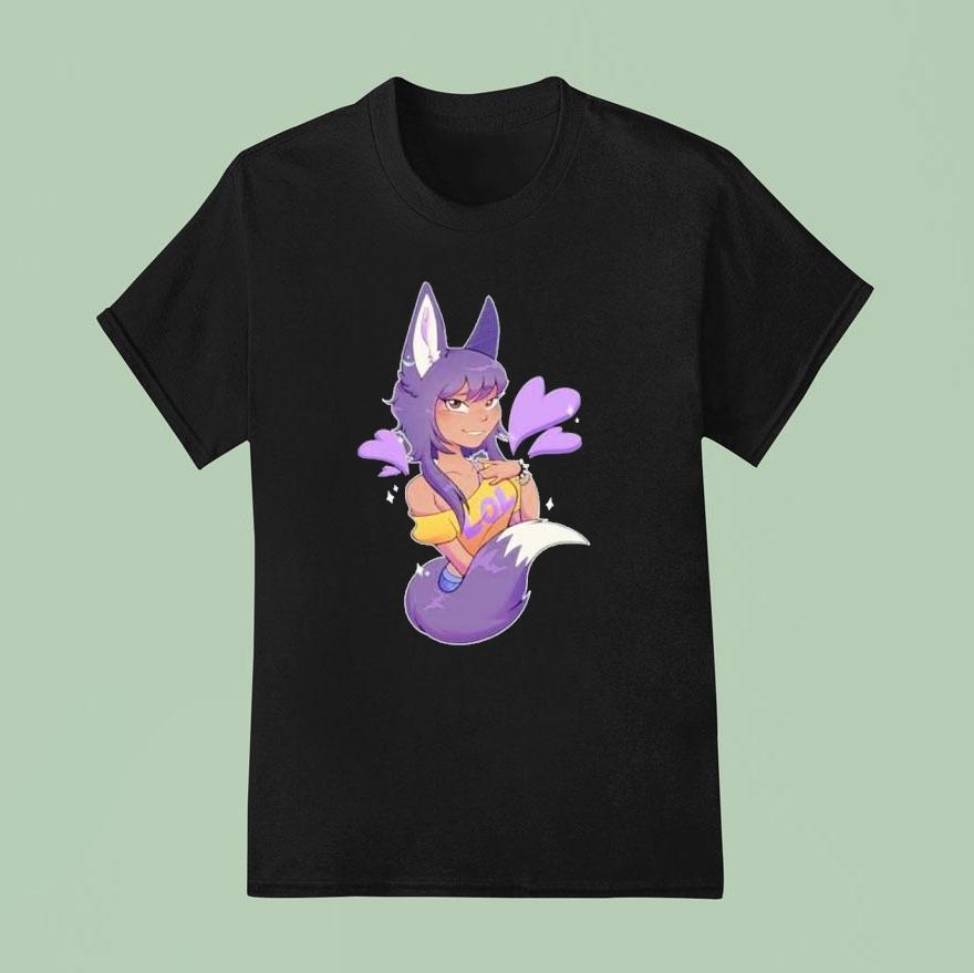 Sarawolf Wolf Girl Lover T Shirt