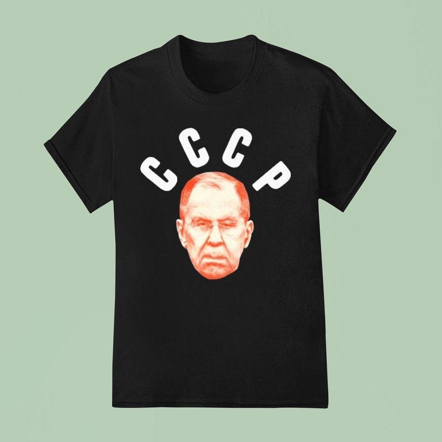 Sergey Viktorovich Lavrov Ussr Cccp Face Head T Shirt